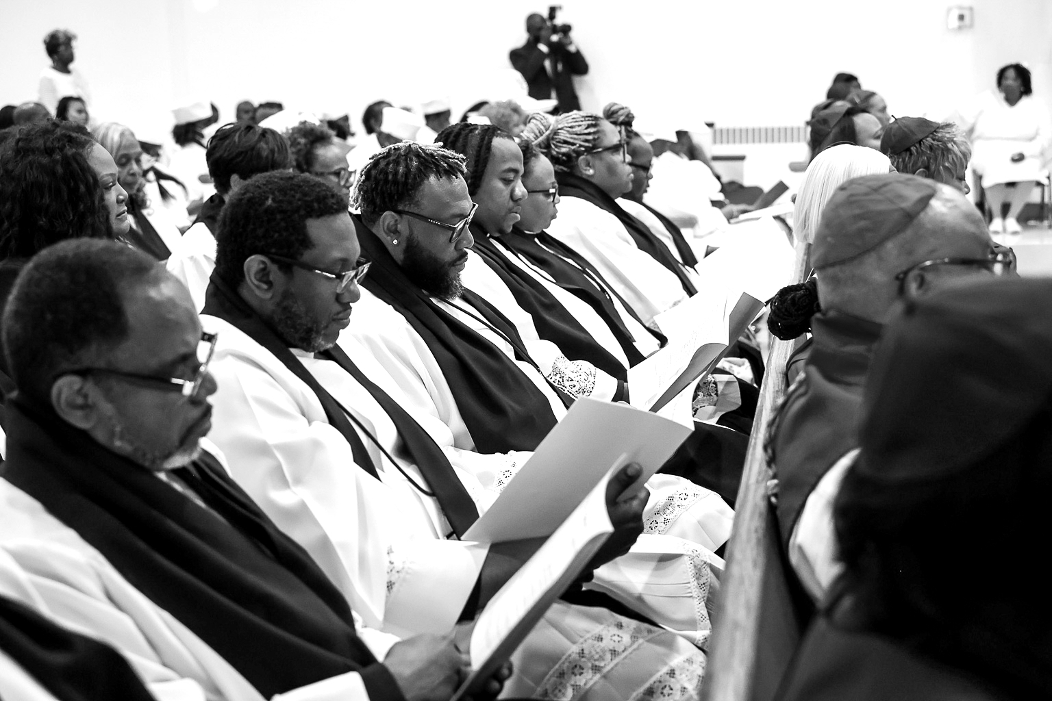 Beth-El clergy gathered in worship